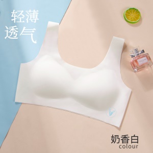 Soutien-gorge de croissance en latex pour filles sans anneau en acier Respirant et sans trace
