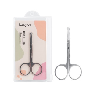 Ciseaux pour poils de nez/sourcils en acier inoxydable