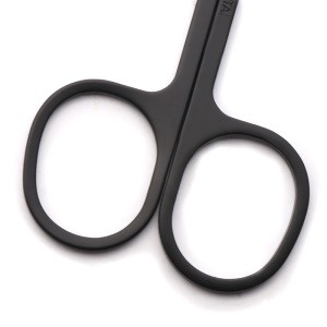 Ciseaux à sourcils en acier inoxydable noir
