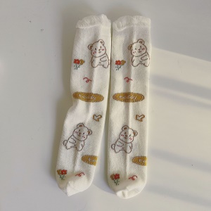 Chaussettes en coton pour filles sans talons