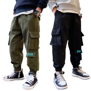 Pantalon de garçon épaissi en conton