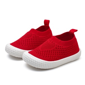 Chaussures pour bébé garçon et fille respirant semelle en caoutchouc souple