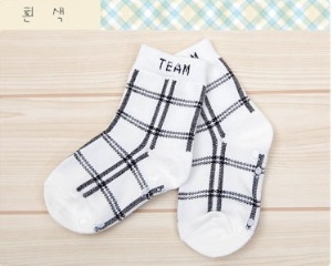 chaussettes pour enfants Respirant avec petit plaid