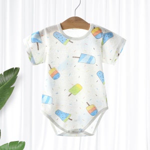Robe à manches courtes triangulaire pour bébé