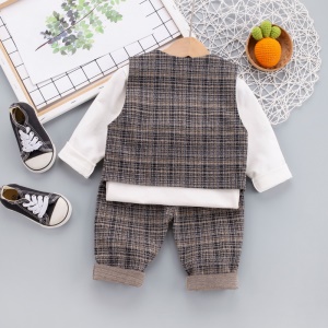 costume à carreaux pour garçons