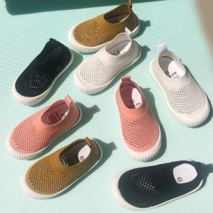 Chaussures pour bébé garçon et fille respirant semelle en caoutchouc souple