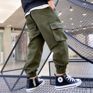 Pantalon de garçon épaissi en conton