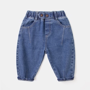 Jeans pour bébé  avec Taille en cuir