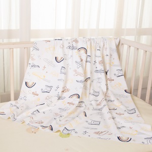 Couverture pour bébé nouveau-né simple en coton