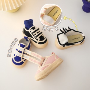 CBC KIDS Chaussures en canvas pour enfants respirant et antidérapant semelle souple en caoutchouc