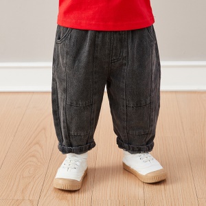 Jeans pour bébé  avec Taille en cuir