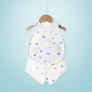 Gilet sans manches en coton pour bébés, garçons et filles
