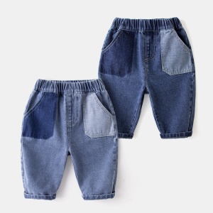 Jeans pour bébé  avec Taille en cuir