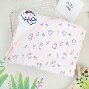 Cape de bain pour bébé en coton épaissi 75 * 75cm