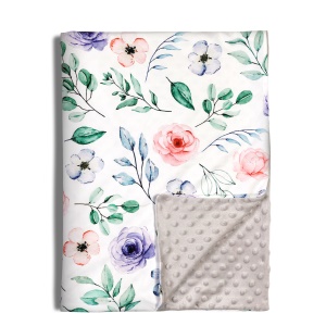Couverture bébé en velours doudou en fibre de polyester