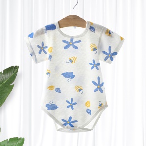 Robe à manches courtes triangulaire pour bébé