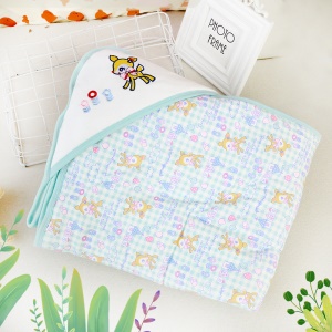 Cape de bain pour bébé en coton épaissi 75 * 75cm
