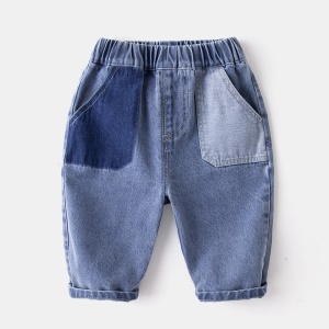 Jeans pour bébé  avec Taille en cuir