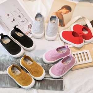 Chaussures pour bébé garçon et fille respirant semelle en caoutchouc souple