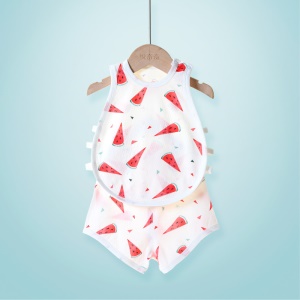 Gilet sans manches en coton pour bébés, garçons et filles