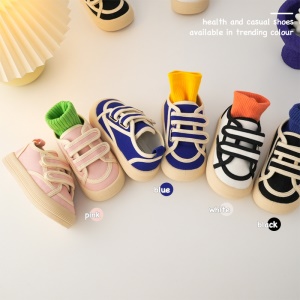 CBC KIDS Chaussures en canvas pour enfants respirant et antidérapant semelle souple en caoutchouc