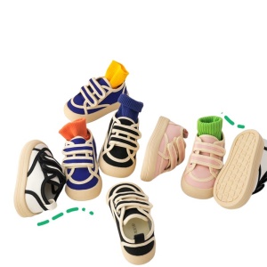CBC KIDS Chaussures en canvas pour enfants respirant et antidérapant semelle souple en caoutchouc