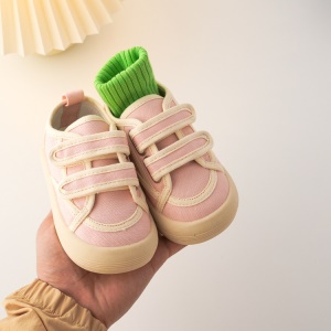 CBC KIDS Chaussures en canvas pour enfants respirant et antidérapant semelle souple en caoutchouc