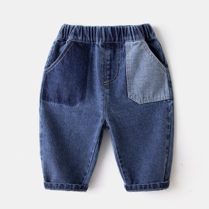 Jeans pour bébé  avec Taille en cuir