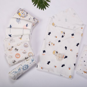 Couverture pour bébé nouveau-né simple en coton