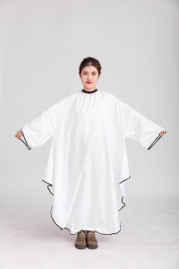 Tablier de coiffure imperméable avec  manches longues