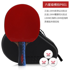 Raquette de tennis de table Crossway Six Star Professional Single Set High Stretch Double face