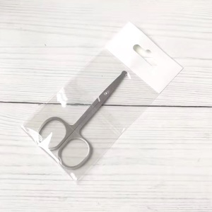 Ciseaux de beauté en acier inoxydable tête ronde appliqué pour nez poils/sourcils/barbe