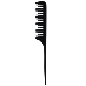 Peigne en plastique pour salon de coiffure professionnel avec queue pointue résistant aux hautes températures et antistatique
