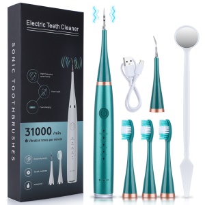 Kit de nettoyage dentaire électrique  pour soins buccaux et  blanchiment des dents  à domicile