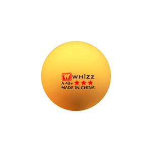 Balle de tennis de table trois étoiles Weiqiang pour l'entraînement à base de  matériau  ABS 40+ sans couture jaune et blanc
