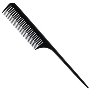 Peigne en plastique pour salon de coiffure professionnel avec queue pointue résistant aux hautes températures et antistatique