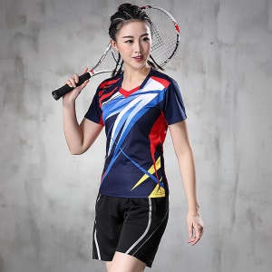 Ensemble (Haut +Bas) de badminton respirant unisexe
