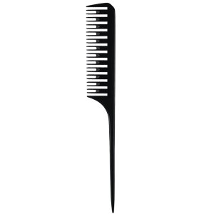 Peigne en plastique pour salon de coiffure professionnel avec queue pointue résistant aux hautes températures et antistatique