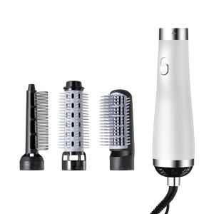 Peigne-sécheur 3 en 1 pour cheveux bouclés et raides à air chaud