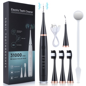 Kit de nettoyage dentaire électrique  pour soins buccaux et  blanchiment des dents  à domicile