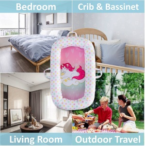 Lit portable en polyester pour bébé  90 * 50cm