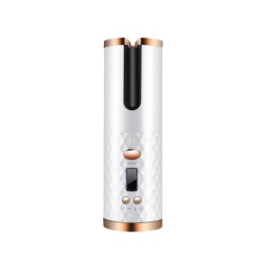Fer à friser automatique multifonctionnel, portable, rechargeable par USB, sans fil.