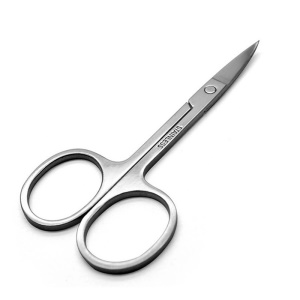 Ciseaux de beauté en acier inoxydable tête ronde appliqué pour nez poils/sourcils/barbe