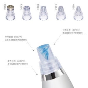 Appareil de soins du visage d'aspiration des points noirs