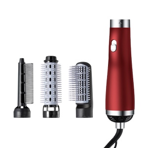 Peigne-sécheur 3 en 1 pour cheveux bouclés et raides à air chaud
