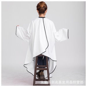 Tablier de coiffure imperméable avec  manches longues