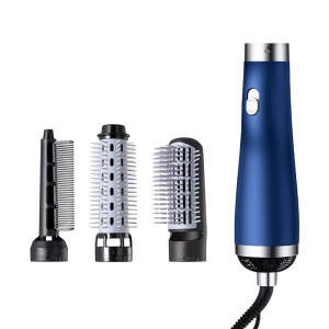 Peigne-sécheur 3 en 1 pour cheveux bouclés et raides à air chaud