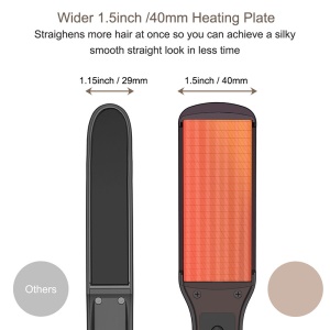 Lisseur à attelle électrique à double usage pour cheveux bouclés et lisses MCH Heating Noyau chaleur monte rapide