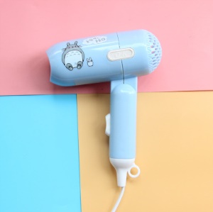 Mini sèche-cheveux pliable petite puissance 400W deux vitesses