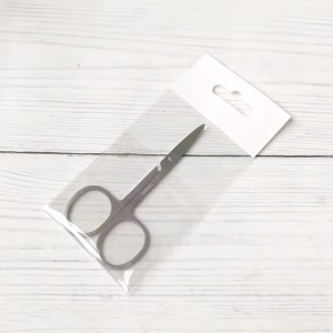Ciseaux de beauté en acier inoxydable tête ronde appliqué pour nez poils/sourcils/barbe